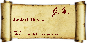 Jockel Hektor névjegykártya